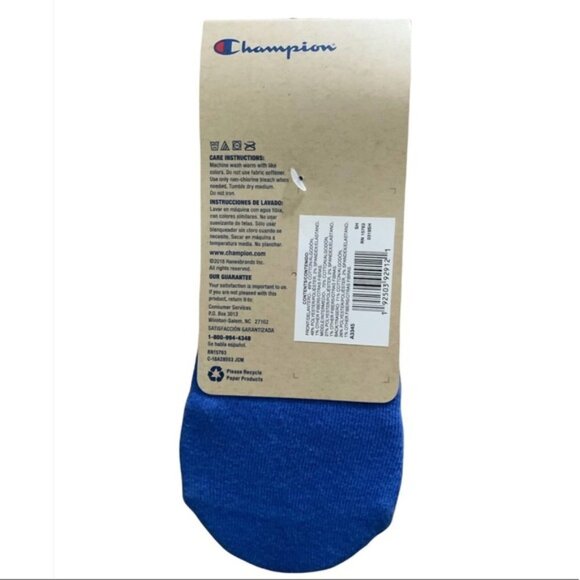 Champion Men's Multi Logo Super No Show Socks 3-Pack Shoe Size 6-12  Multi Color - Picture 8 of 14
